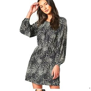 Joie Aminata Dress Black & White Print NWT Size M